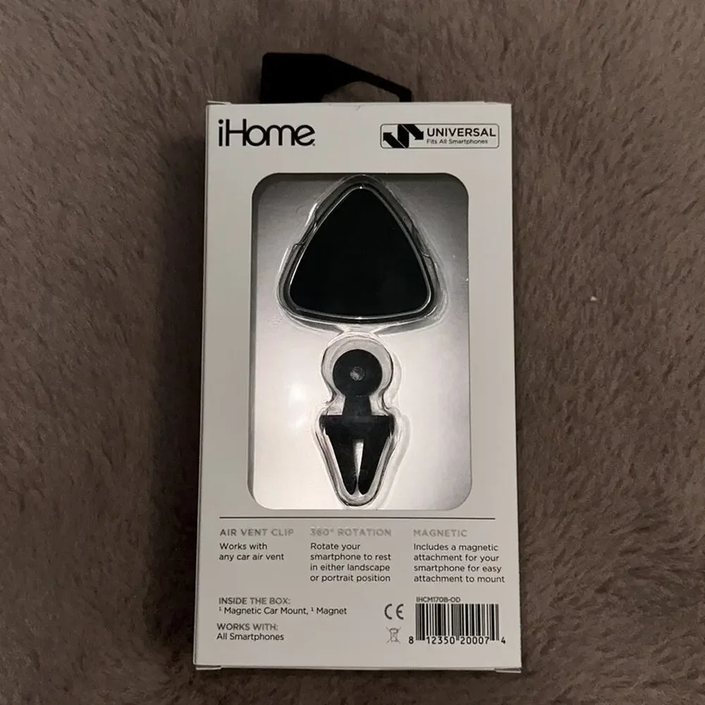 iHome Magnetic Air Vent Car Mount NIB